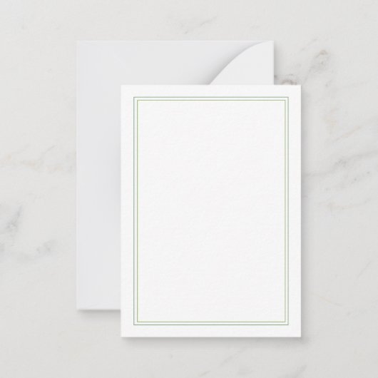 フレッシュSAGE 3.5x2.5フラットノートカード ノートカード (裏面)