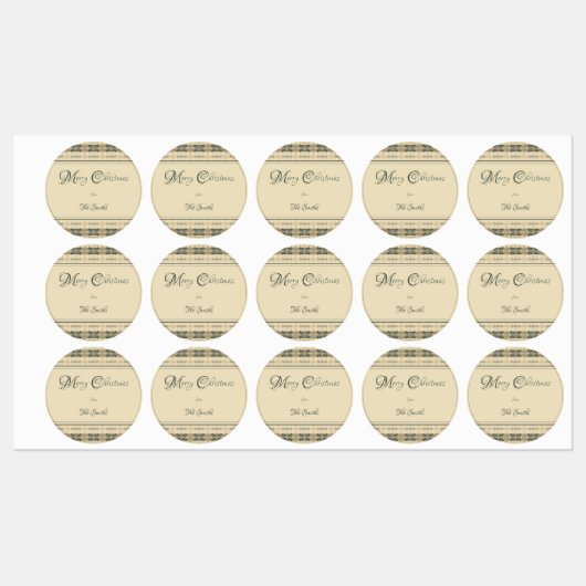 フレッチャーのクリスマス食品ラベル ラベル (シート)