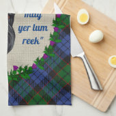 フレッチャースコットランド犬キッチンタオル キッチンタオル (四つ折り)