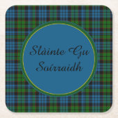 フレッチャープリッドゲリックトースト紙コースター スクエアペーパーコースター (正面)