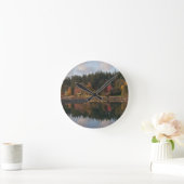 フレッチャー湾 ラウンド壁時計 (ホーム)