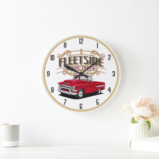 フレットサイドクラシックトラック ラージ壁時計 (ホーム)