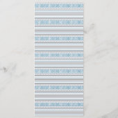 フレットストライプコーンフラワーディナーメニュー メニュー (裏面)