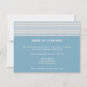 フレットストライプコーンフラワールン企業のチョン 招待状 (裏面)