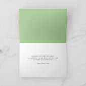 フレットストライプピスタチオハッピーボスズデイ サンキューカード (内部)