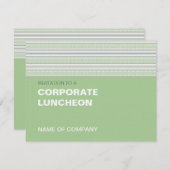 フレットストライプピスタチオル企業のンチョン 招待状 (正面/裏面)