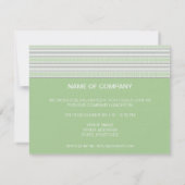 フレットストライプピスタチオル企業のンチョン 招待状 (裏面)