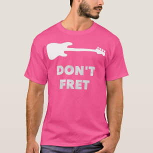 フレットフレットレスのバスギターを自由に動かす Tシャツ