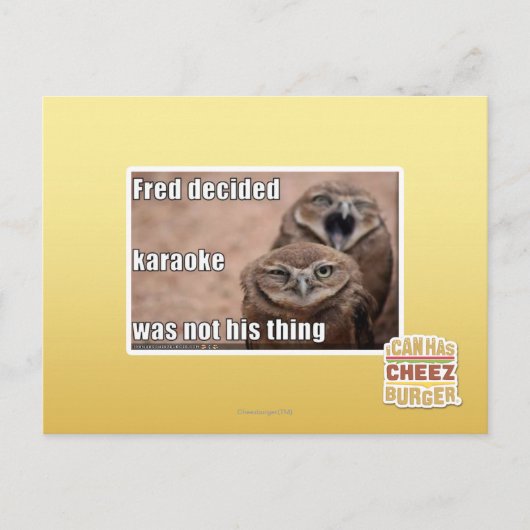 フレッドが決めた ポストカード (正面)