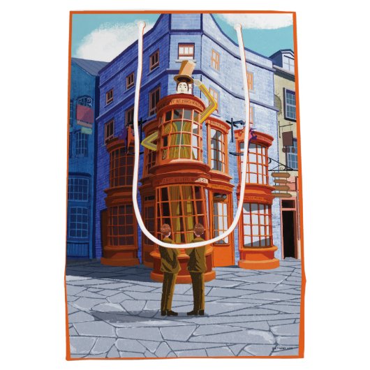 フレッドとジョージのウィーズリーの魔法の店 ミディアムペーパーバッグ (裏面)