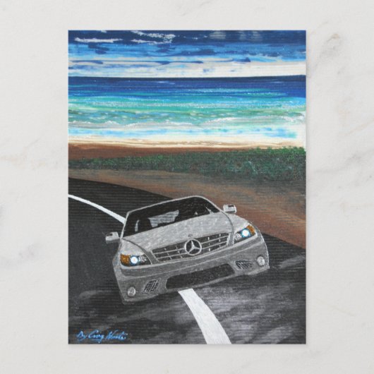 フレッドの車 ポストカード (正面)