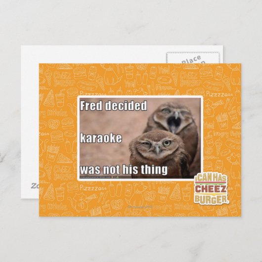 フレッドは決定しました ポストカード (正面/裏面)