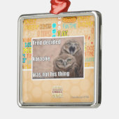 フレッドは決定しました メタルオーナメント (左)