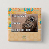 フレッドは決定しました 缶バッジ (正面)