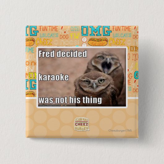 フレッドは決定しました 缶バッジ (正面)