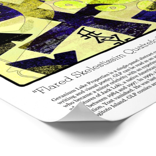 フレッドスケレスティシムクローバー ポスター (角)