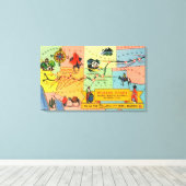 フレッドハービーホテルロケーツカトKSの地図 キャンバスプリント (インサイチュ (ウッドフロア))