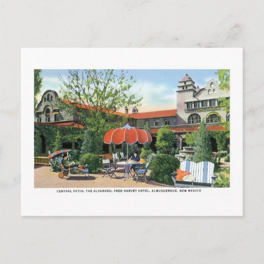 フレッドハーヴィーホテルアルバカーキ，ニューメキシコ ポストカード (正面)