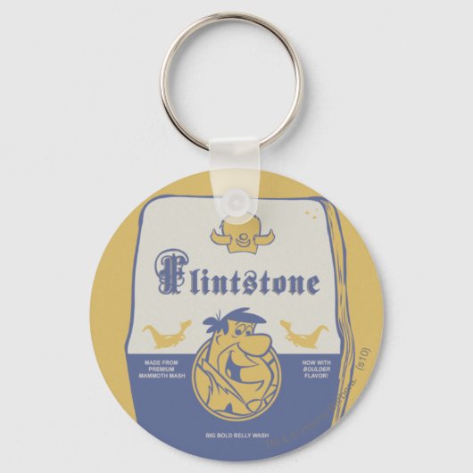 フレッドフリントストンビッグはっきりしたベリーウォッシュ キーホルダー (正面)