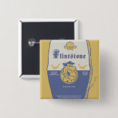 フレッドフリントストンビッグはっきりしたベリーウォッシュ 缶バッジ (正面&裏面)