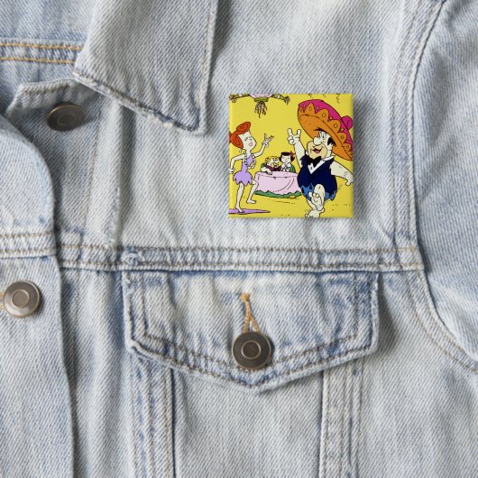 フレッドフリントストーンウィルマバーニーアンドベティフィエスタ 缶バッジ (インサイチュ)