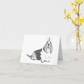 フレッド・ザ・バセットコーン カード (黄色い花)