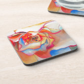 フレッド・マルティン・ベゴニア水彩画 コースター (左側)