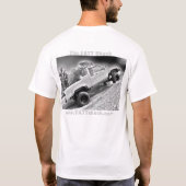 フレッドFATTの掘っ建て小屋のロゴB&W Tシャツ (裏面)