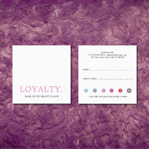 フレッモダンカッコいいシュカラフル美しいサロン  ロイヤリティカード