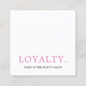 フレッモダンクールシュカラフル美しいサロン ロイヤリティカード (正面)