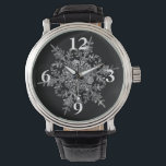 フレッ霜の降りたク 腕時計<br><div class="desc">色を選お気に入りの択エレガントこのリアルな雪の結晶は霜の降りた、色の背景にキラキラしている。</div>