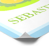 フレディザポンドカエル名前をカスタムするプリント ポスター (角)