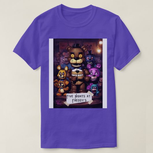 フレディーズで5泊 Tシャツ (デザイン正面)