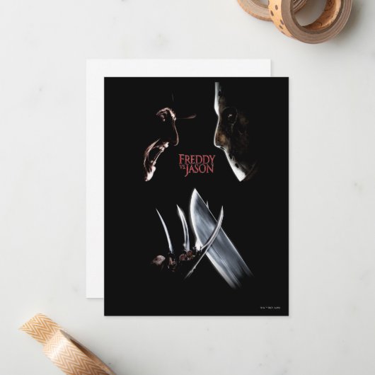 フレディ対ジェイソン |劇場用ポスター ノートカード (正面/裏面インサイチュ)