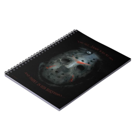 フレディ対ジェイソン | Jason Mask引用文 ノートブック (左側)