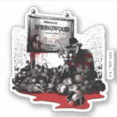 フレディ対ジェイソン | Springwoodへようこそ シール (正面)