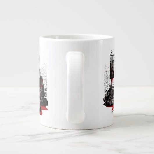 フレディ対ジェイソン | Springwoodへようこそ ジャンボコーヒーマグカップ (裏面)