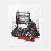 フレディ対ジェイソン | Springwoodへようこそ フリースブランケット (正面)