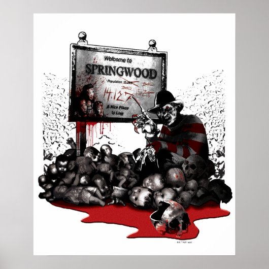 フレディ対ジェイソン | Springwoodへようこそ ポスター (正面)