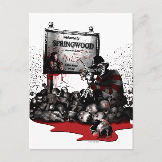 フレディ対ジェイソン | Springwoodへようこそ ポストカード (正面)