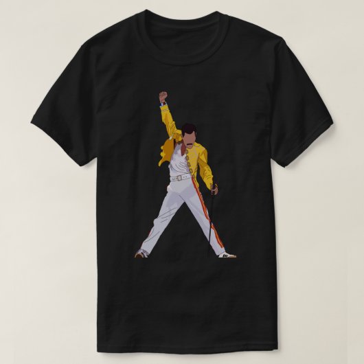フレディ水銀ステッカー.png tシャツ (デザイン正面)