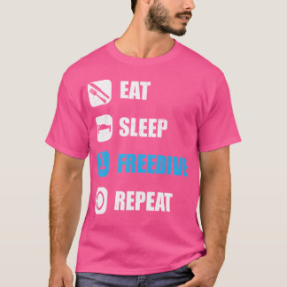 フレディ食べバースリープフリーダイブリピート水ダイビング Tシャツ