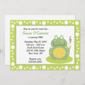 フレディ・ザ・フロギー誕生日5x7招待状 招待状 (正面/裏面)