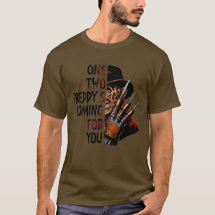 フレディ ホラー グラフィック ハロウィンTシャツ Tシャツ