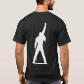 フレディ・マーキュリーのシルエット Tシャツ (裏面)