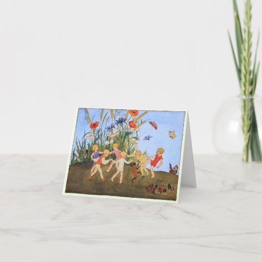 フレディ・ランゲラーのヴィンテージイラスト サンキューカード (正面)