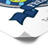 フレディ（Freddy）- 男性の名前で、紋章の意味を持つ ポスター (角)