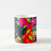 フレデリカ抽象芸術アフリカ系アメリカ人女性 コーヒーマグカップ (中央)