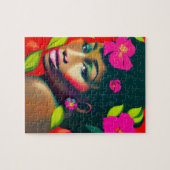 フレデリカ抽象芸術アフリカ系アメリカ人女性 ジグソーパズル (横)