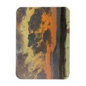 フレデリックエドウィン教会-スカイアットサンセット，ジャマイカ マグネット (縦)